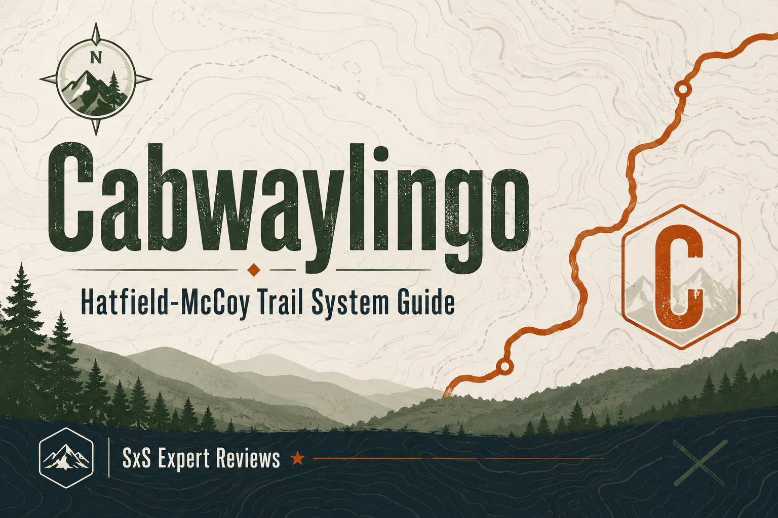 Branded Cabwaylingo Hatfield-McCoy Trail System Guide graphic